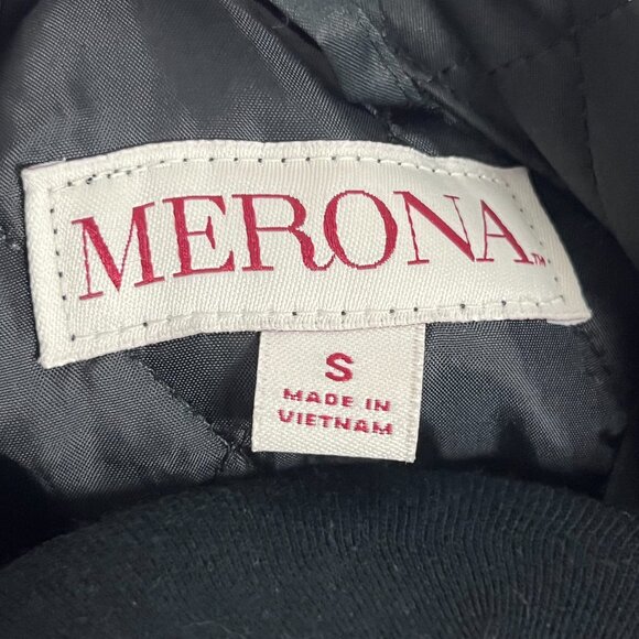 Merona Black Winter Form Fitting Jacket Size S - Picture 5 of 6
